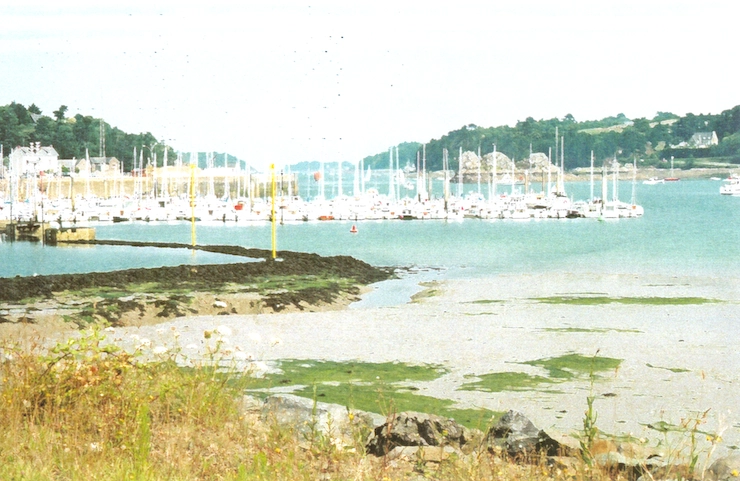 Lézardrieux Marina, looking downstream - Les Perdrix in the background