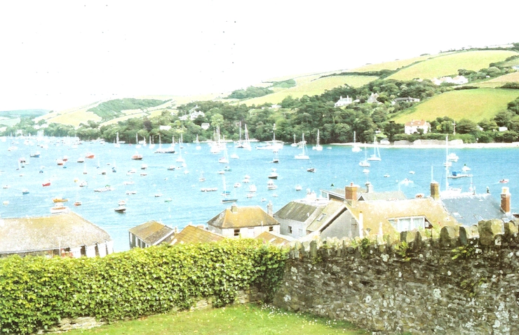 Moorings in the Salcombe estuary