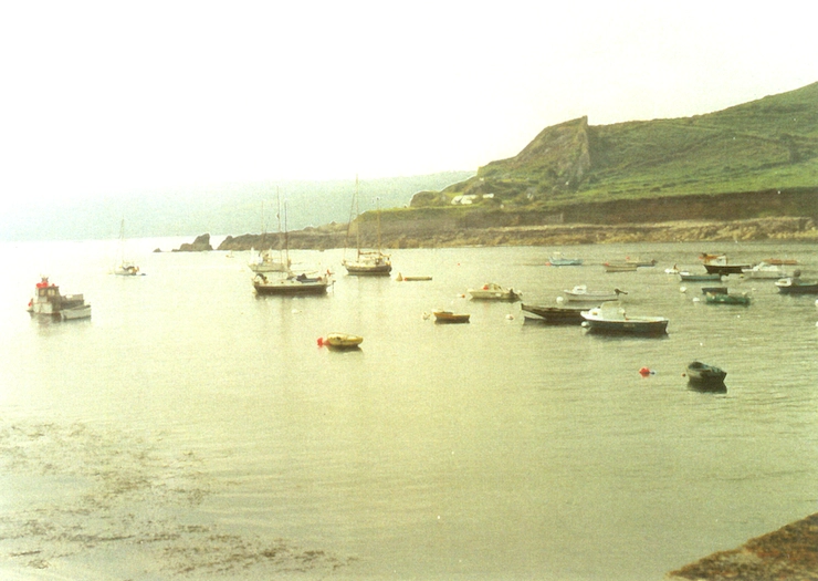 Looking east across Omonville harbour